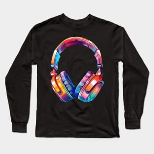 Headphone 90s Retro Long Sleeve T-Shirt